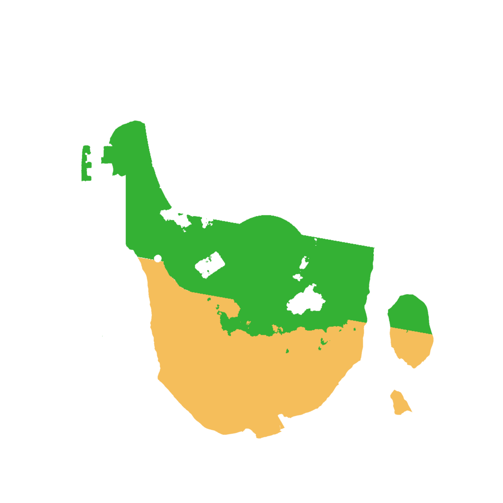 Biome Rust Map: Procedural Map, Size: 2000, Seed: 342279