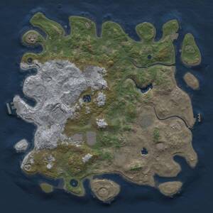 Thumbnail Rust Map: Procedural Map, Size: 4000, Seed: 375367271, 15 Monuments