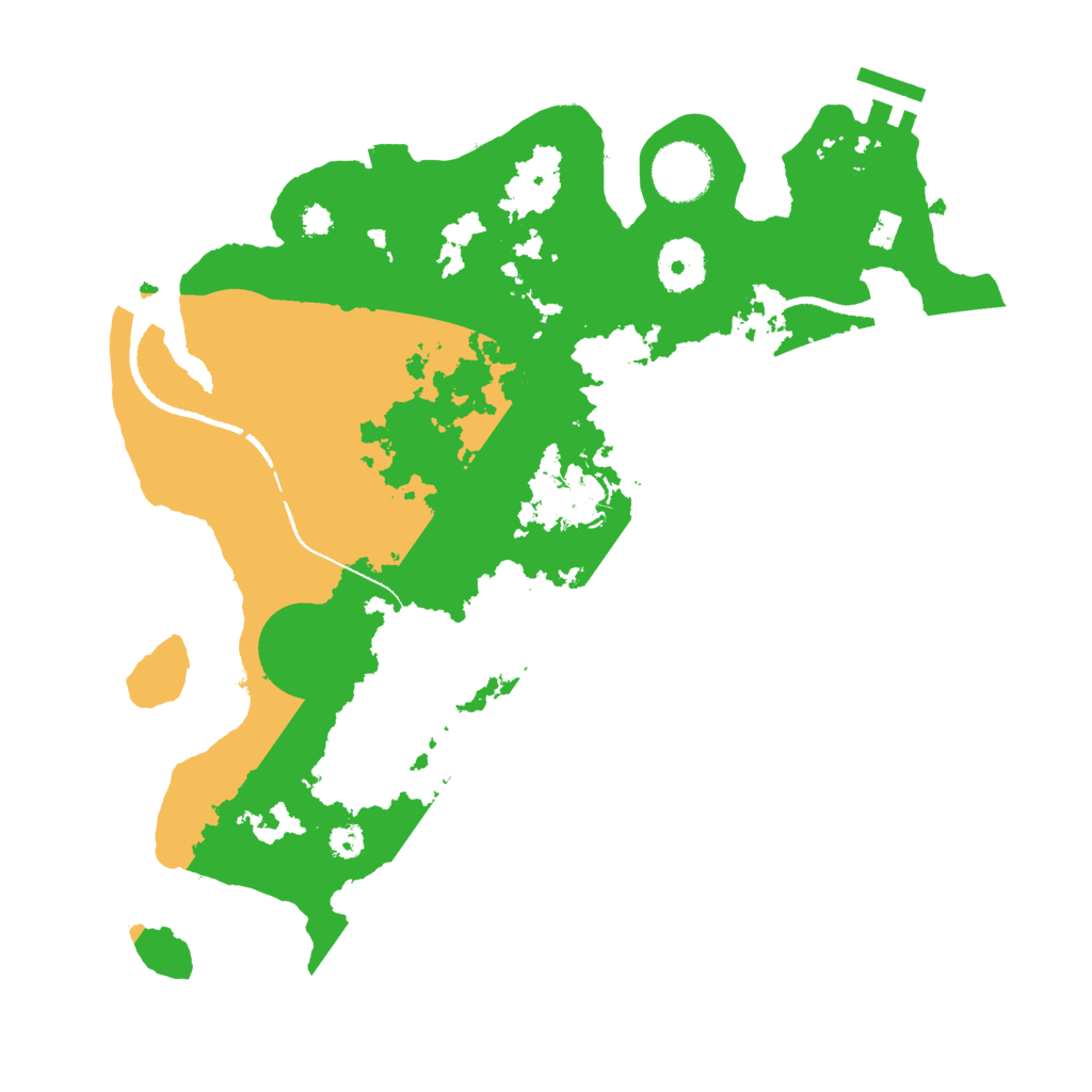 Biome Rust Map: Procedural Map, Size: 3200, Seed: 470306003