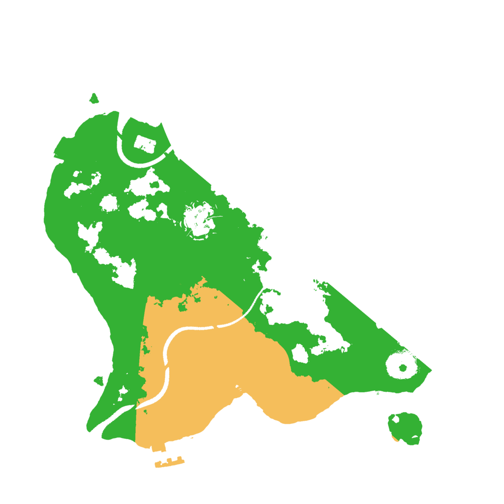 Biome Rust Map: Procedural Map, Size: 2600, Seed: 1618483939