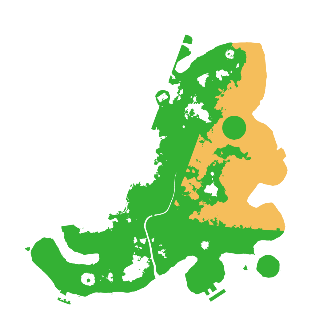 Biome Rust Map: Procedural Map, Size: 3500, Seed: 355935958