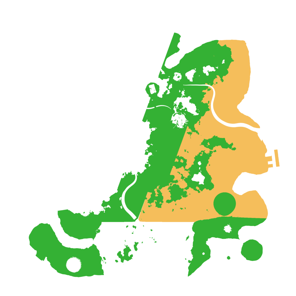 Biome Rust Map: Procedural Map, Size: 3500, Seed: 355935958