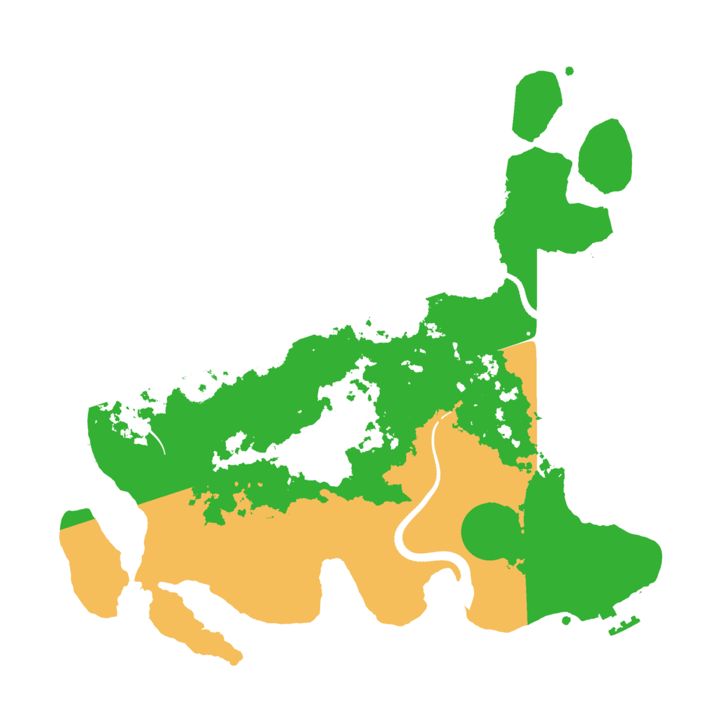 Biome Rust Map: Procedural Map, Size: 3300, Seed: 545323670