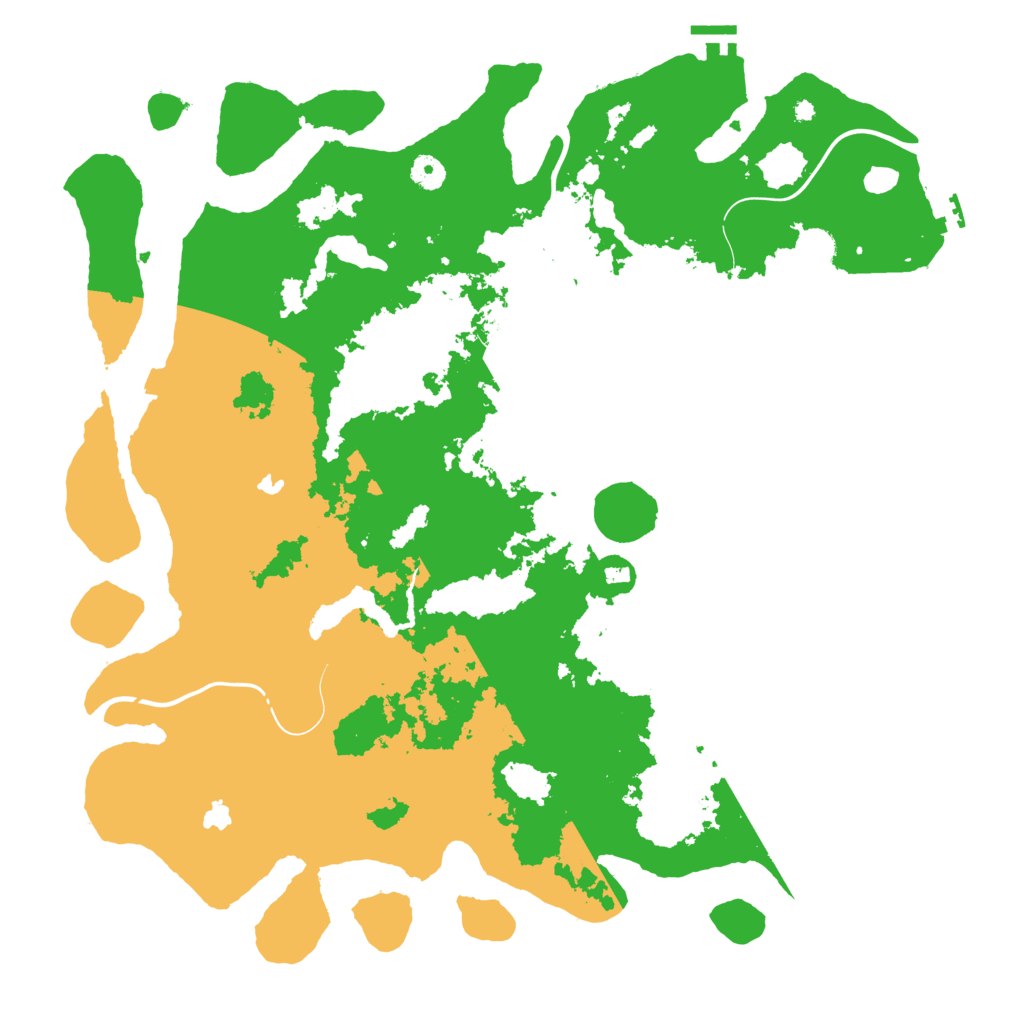 Biome Rust Map: Procedural Map, Size: 4500, Seed: 368712225