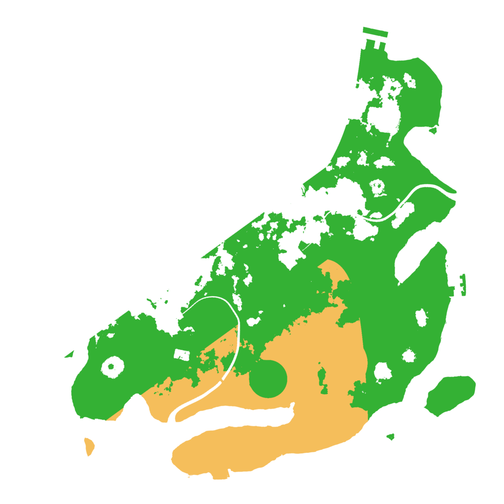 Biome Rust Map: Procedural Map, Size: 3500, Seed: 7543652