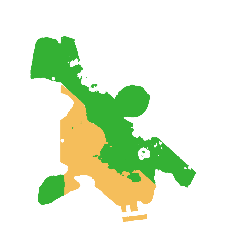 Biome Rust Map: Procedural Map, Size: 2000, Seed: 15077651