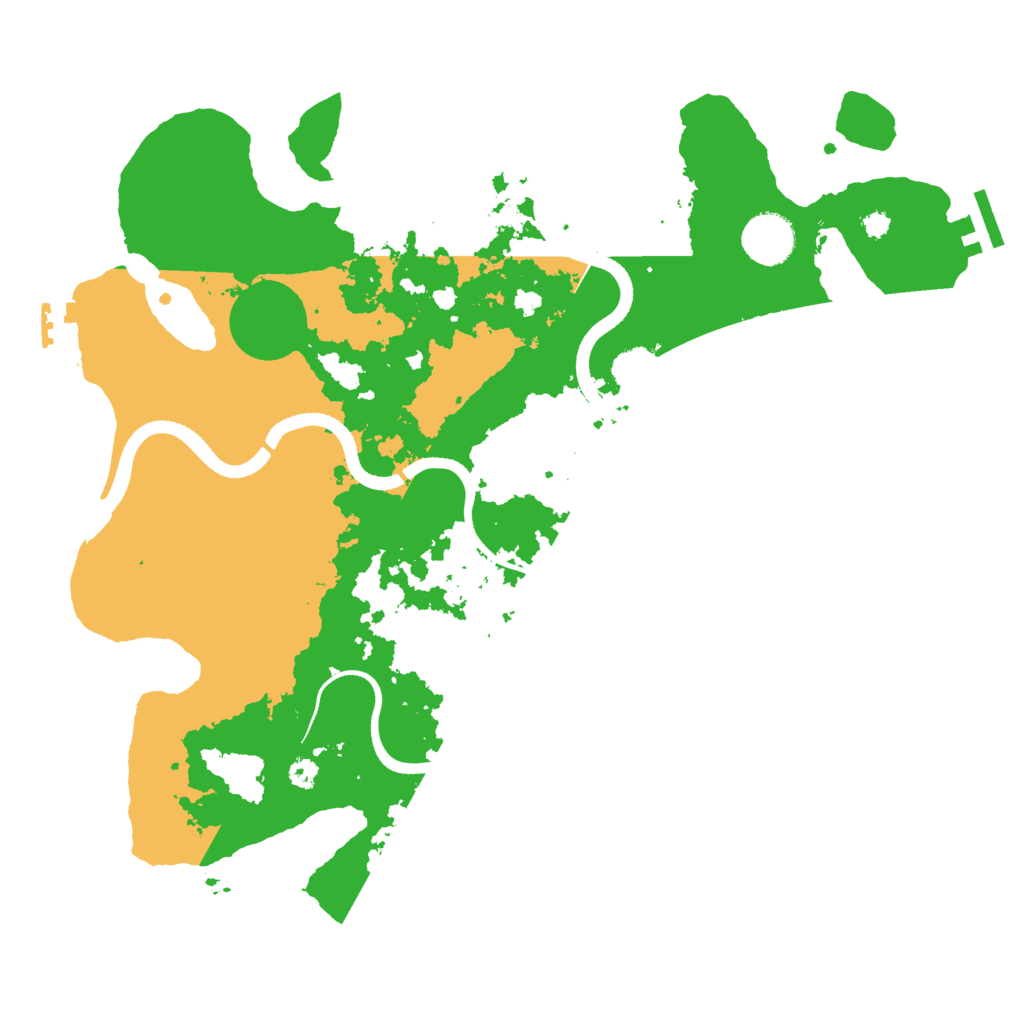 Biome Rust Map: Procedural Map, Size: 3500, Seed: 130499446