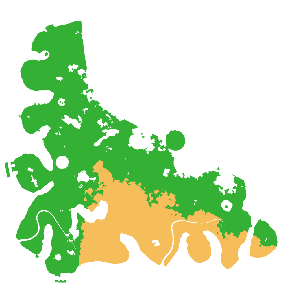 Biome Rust Map: Procedural Map, Size: 4000, Seed: 739246