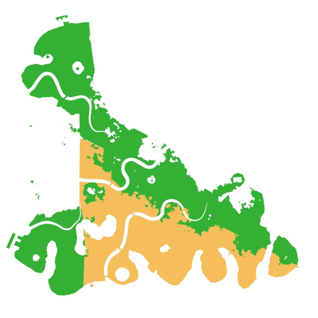 Biome Rust Map: Procedural Map, Size: 4000, Seed: 739246