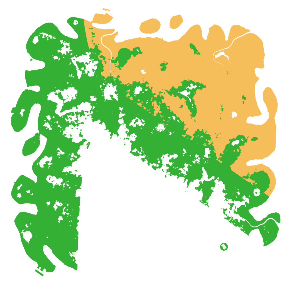 Biome Rust Map: Procedural Map, Size: 6000, Seed: 1639940482