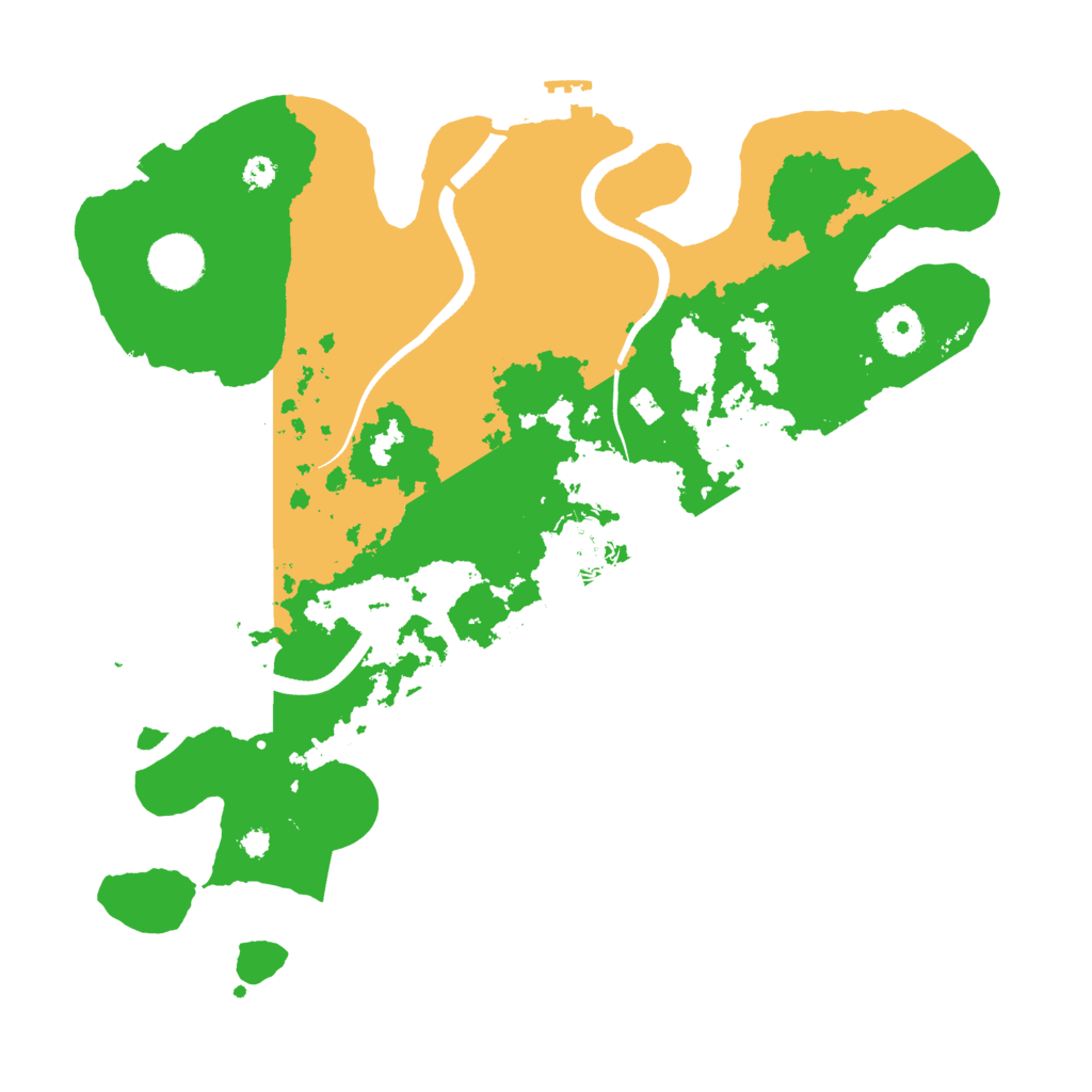 Biome Rust Map: Procedural Map, Size: 3500, Seed: 1157930341