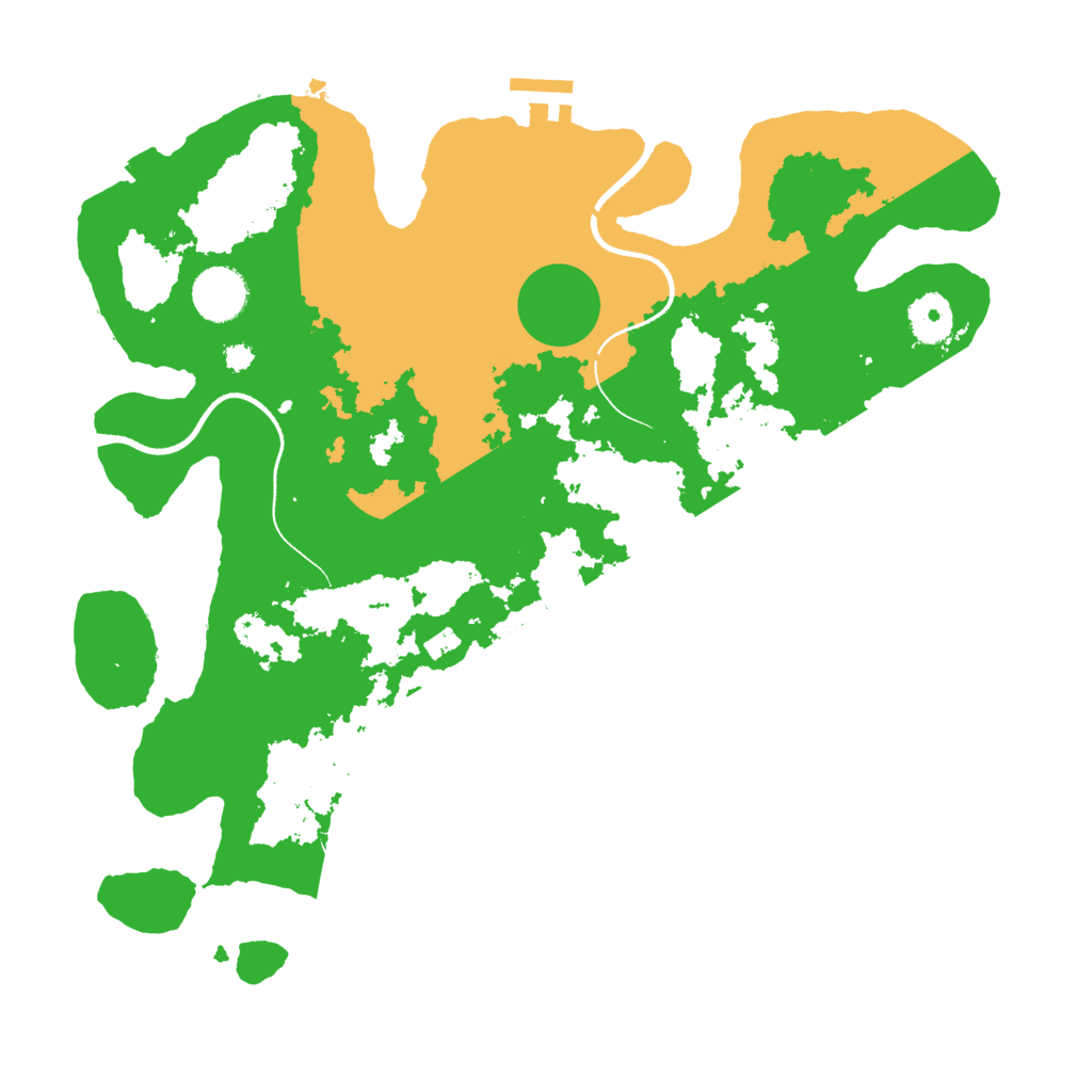 Biome Rust Map: Procedural Map, Size: 3500, Seed: 1157930341