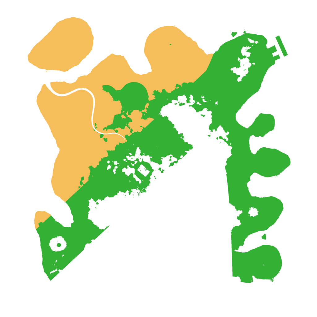 Biome Rust Map: Procedural Map, Size: 3000, Seed: 134059292