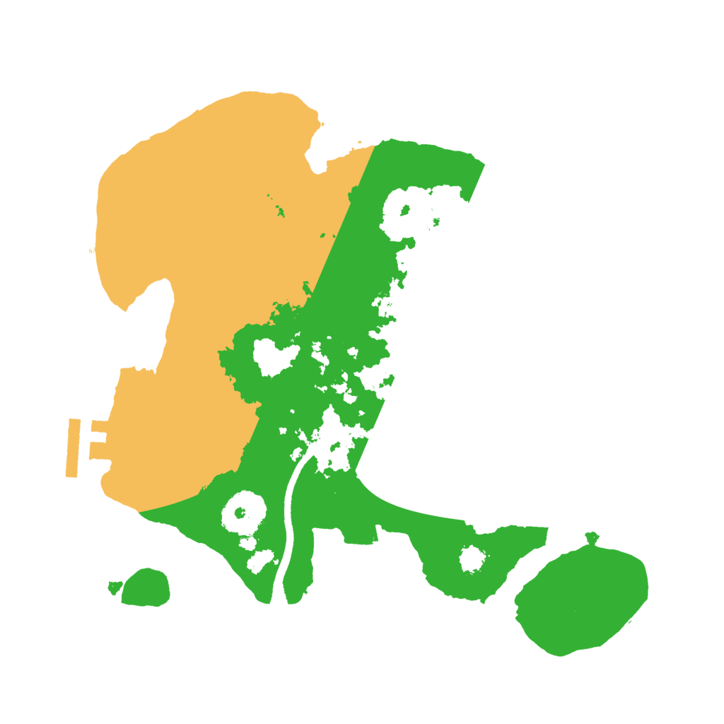 Biome Rust Map: Procedural Map, Size: 2500, Seed: 53000