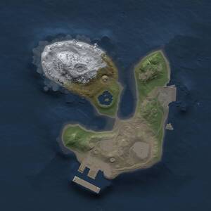 Thumbnail Rust Map: Procedural Map, Size: 1500, Seed: 1661262729, 2 Monuments