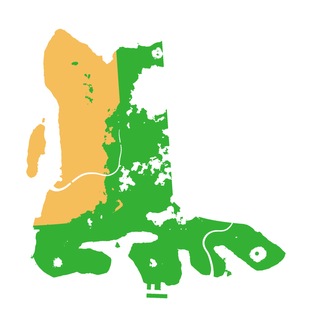 Biome Rust Map: Procedural Map, Size: 3000, Seed: 9568127