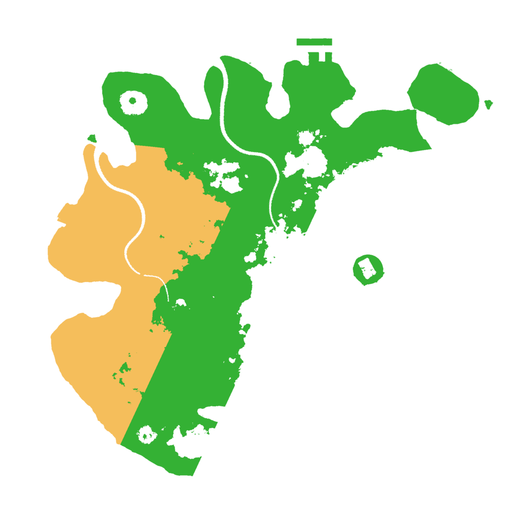 Biome Rust Map: Procedural Map, Size: 3000, Seed: 2054129910