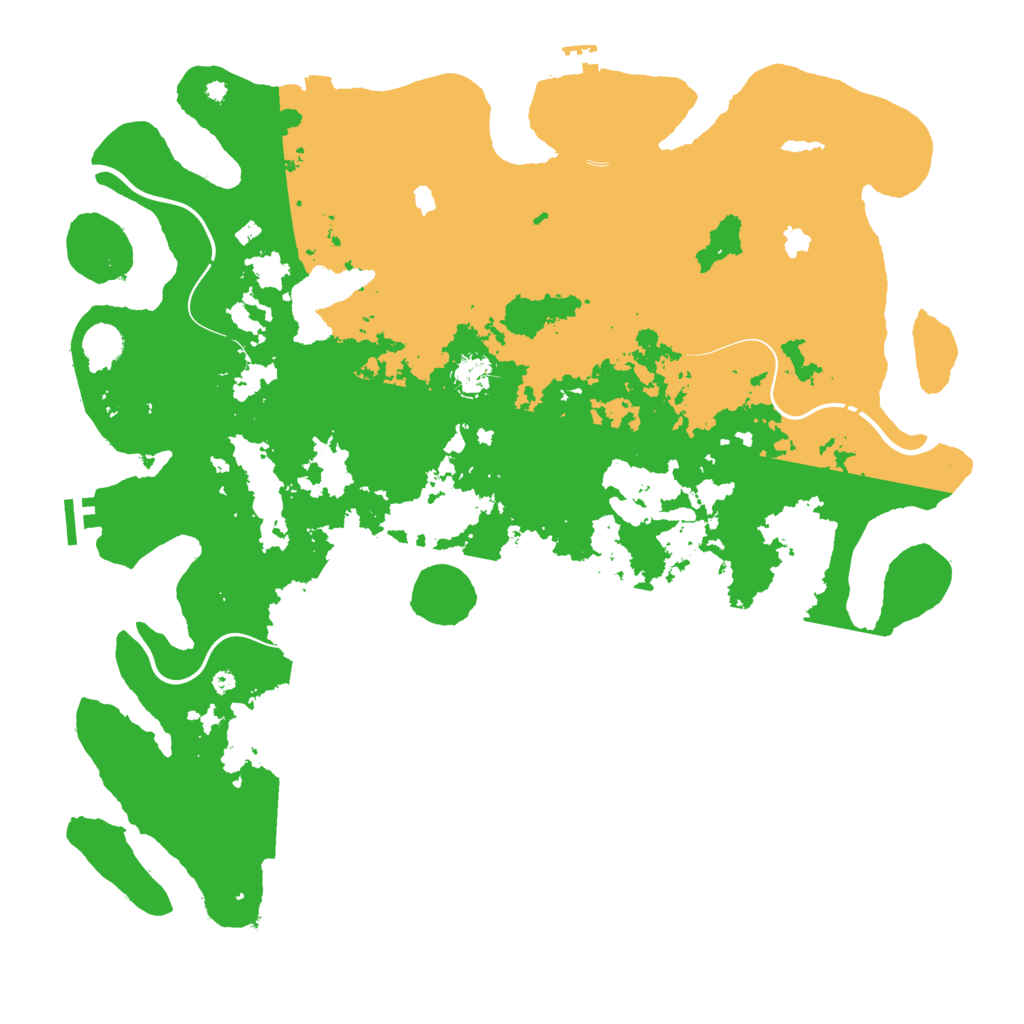 Biome Rust Map: Procedural Map, Size: 4500, Seed: 188204017
