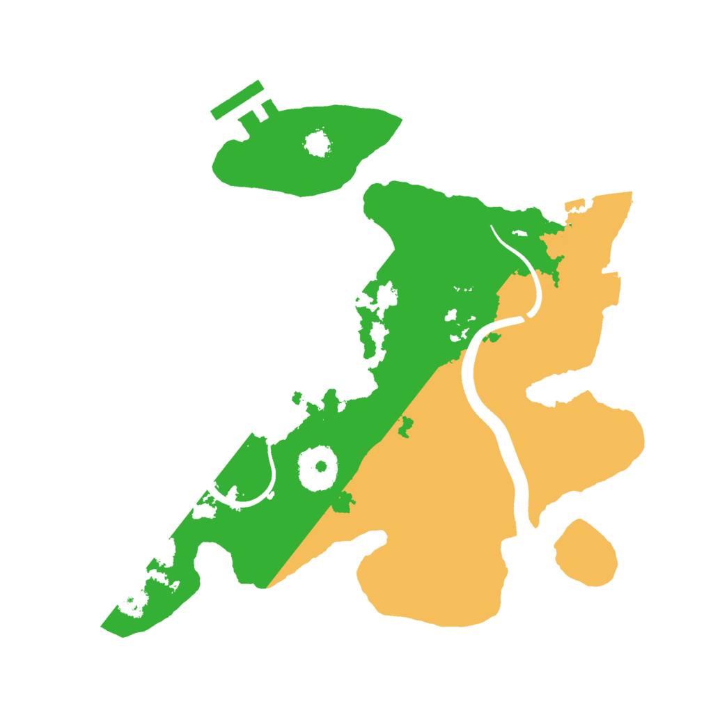Biome Rust Map: Procedural Map, Size: 2500, Seed: 1106738430