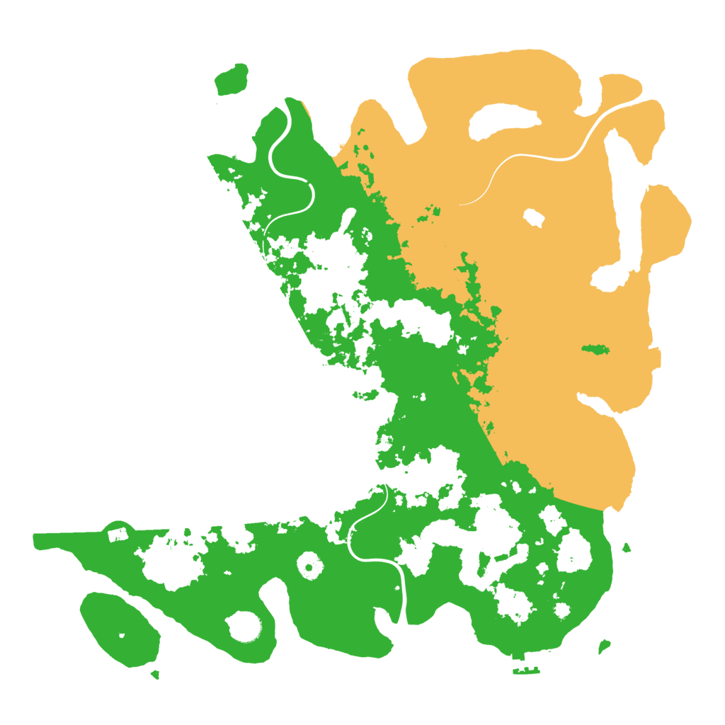 Biome Rust Map: Procedural Map, Size: 4100, Seed: 50001