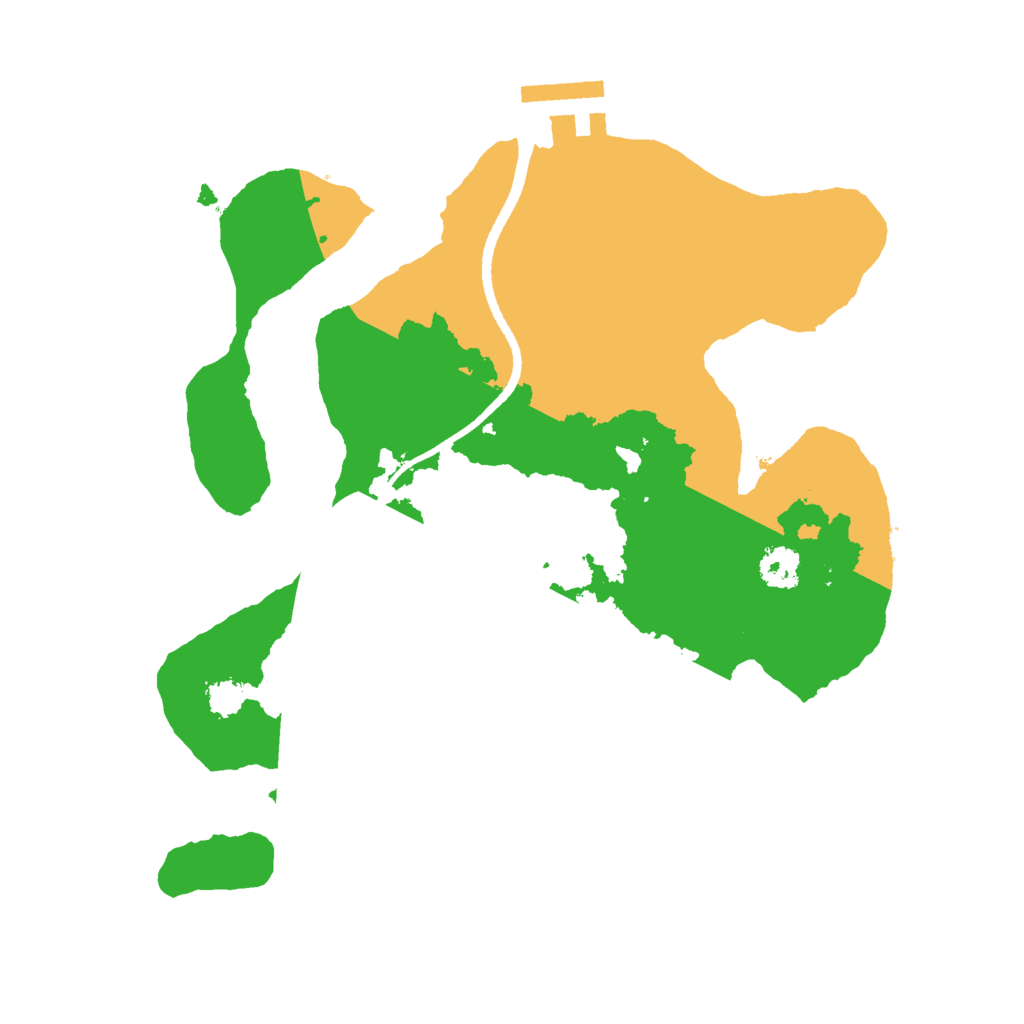 Biome Rust Map: Procedural Map, Size: 2500, Seed: 1865547976