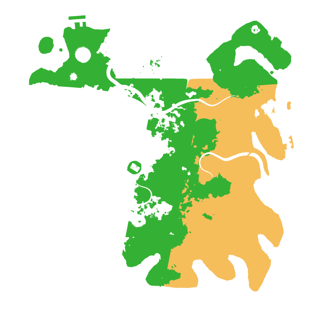 Biome Rust Map: Procedural Map, Size: 3750, Seed: 1051278649