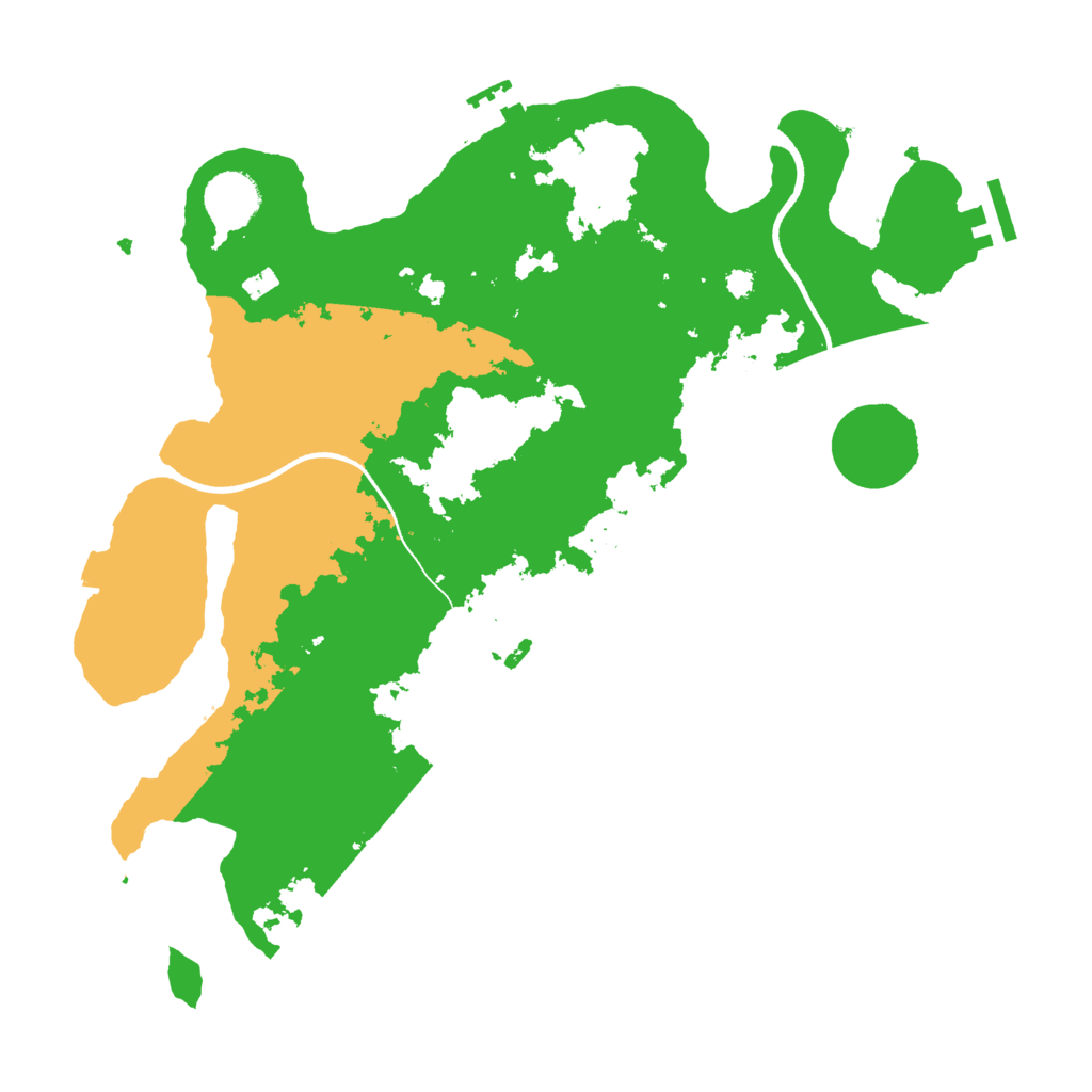 Biome Rust Map: Procedural Map, Size: 3500, Seed: 279814314