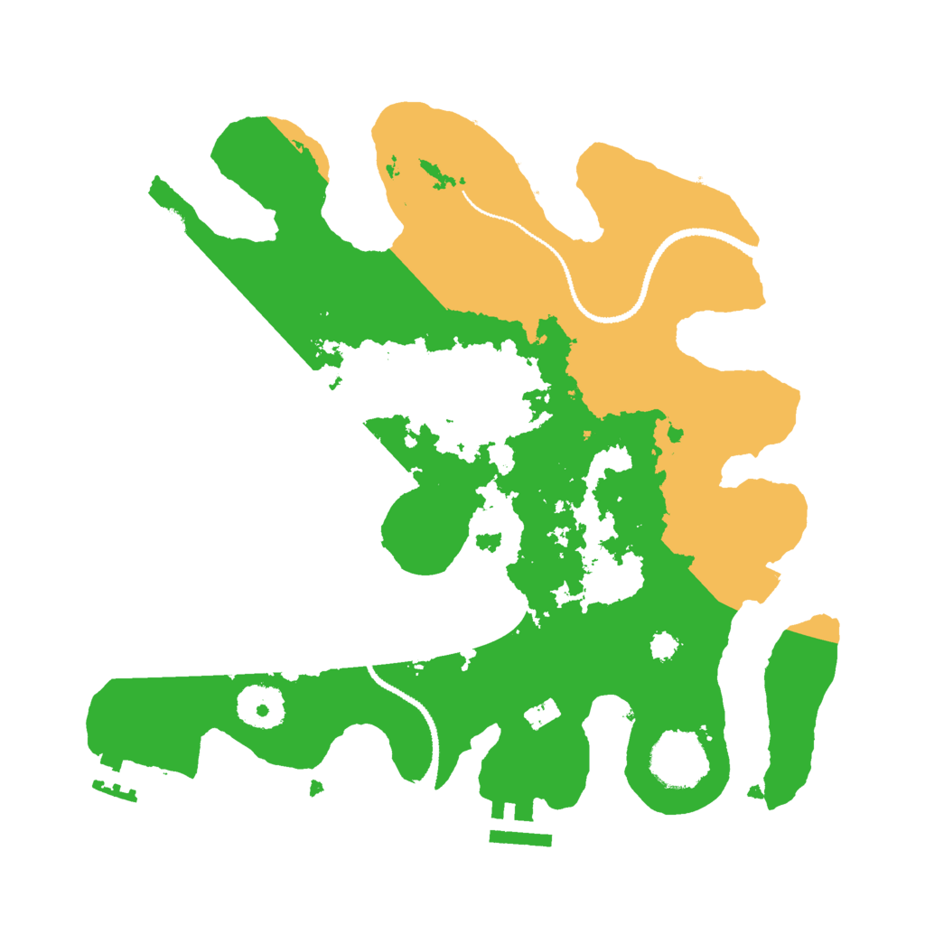 Biome Rust Map: Procedural Map, Size: 3000, Seed: 11997