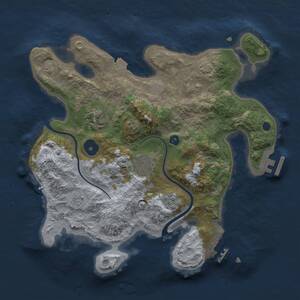 Thumbnail Rust Map: Procedural Map, Size: 3000, Seed: 895907835, 8 Monuments