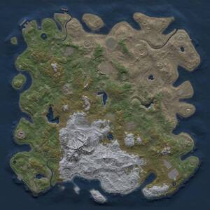 Thumbnail Rust Map: Procedural Map, Size: 5000, Seed: 1595640785, 17 Monuments