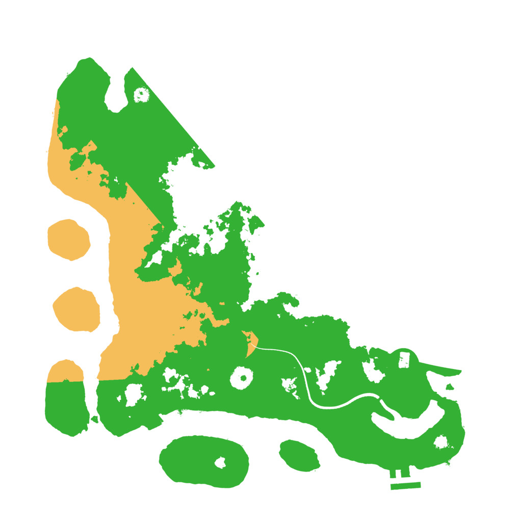 Biome Rust Map: Procedural Map, Size: 3500, Seed: 6741