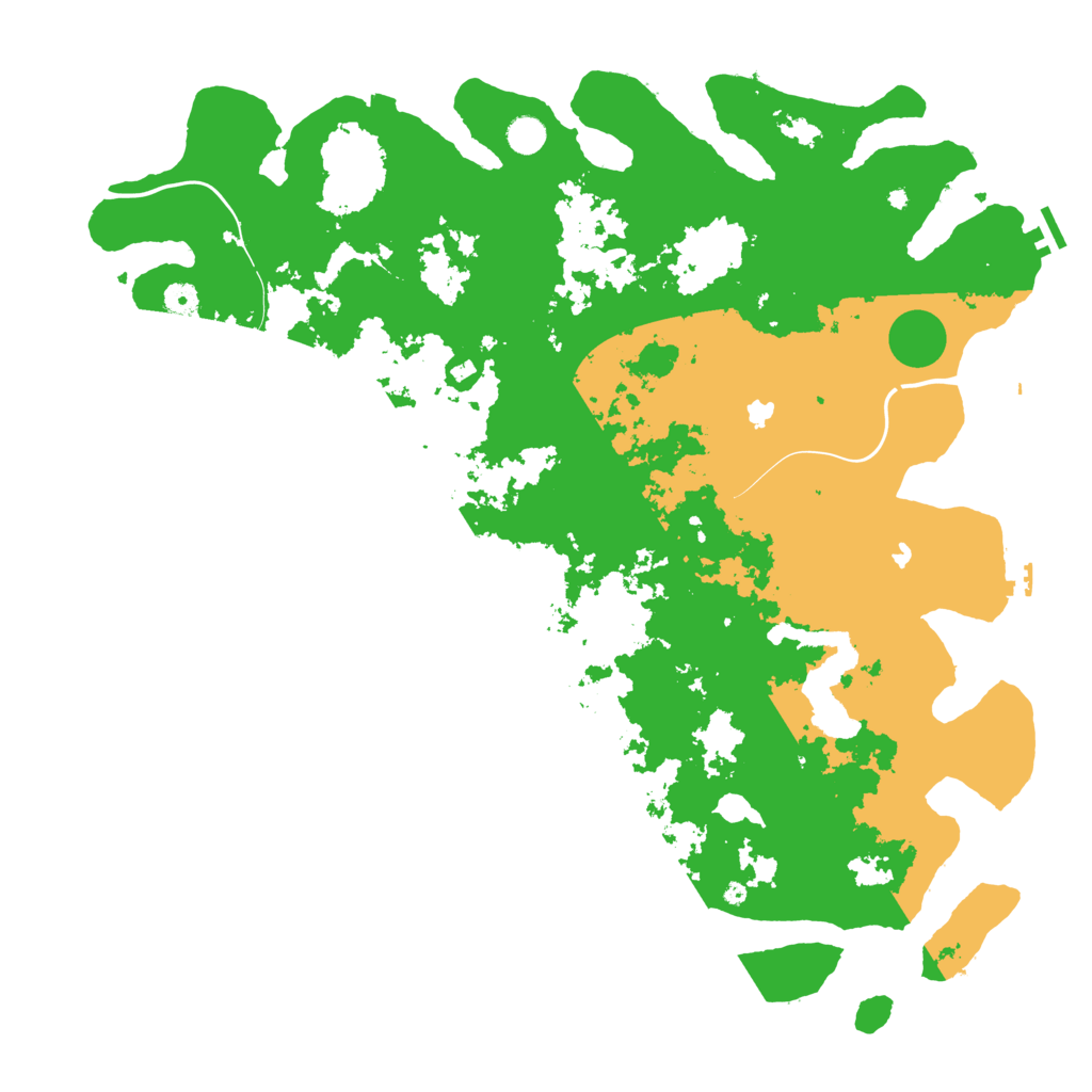 Biome Rust Map: Procedural Map, Size: 5000, Seed: 614214536