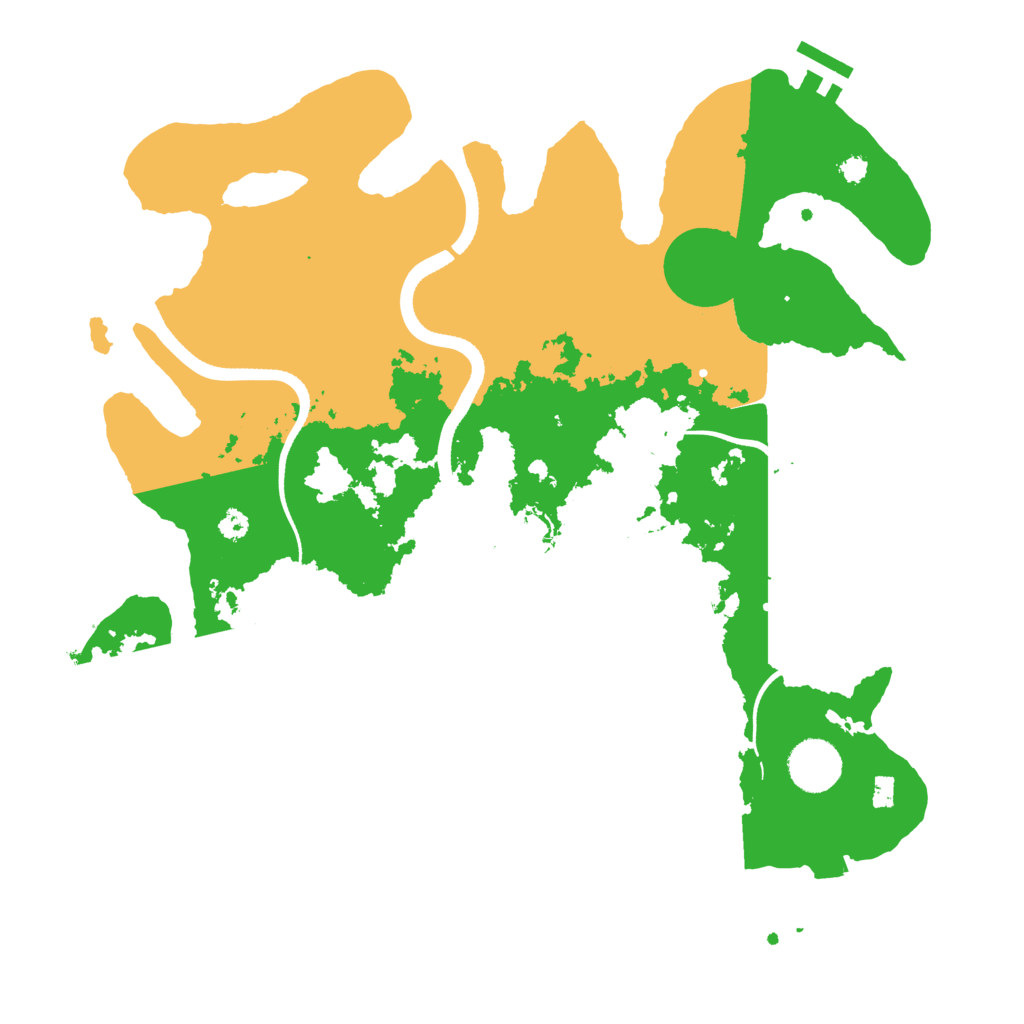 Biome Rust Map: Procedural Map, Size: 3500, Seed: 5457721