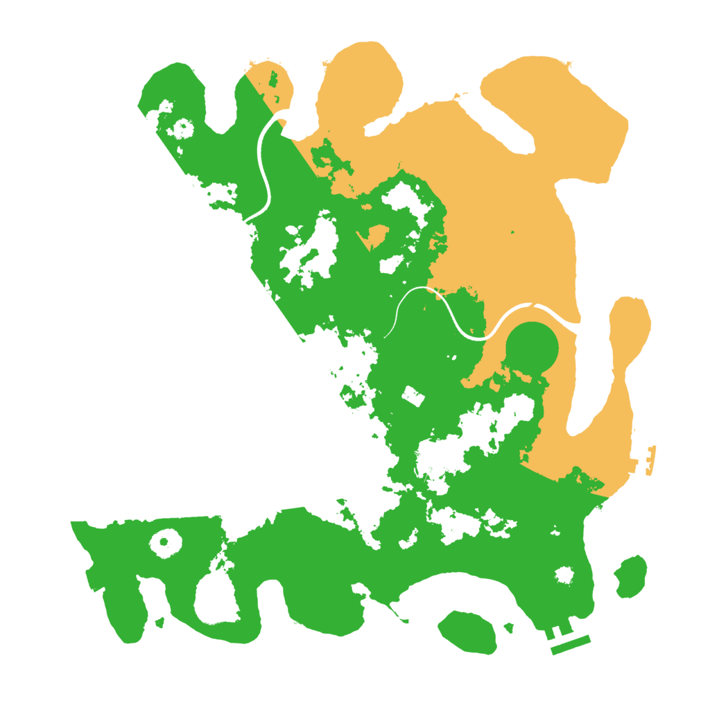 Biome Rust Map: Procedural Map, Size: 3550, Seed: 37235477