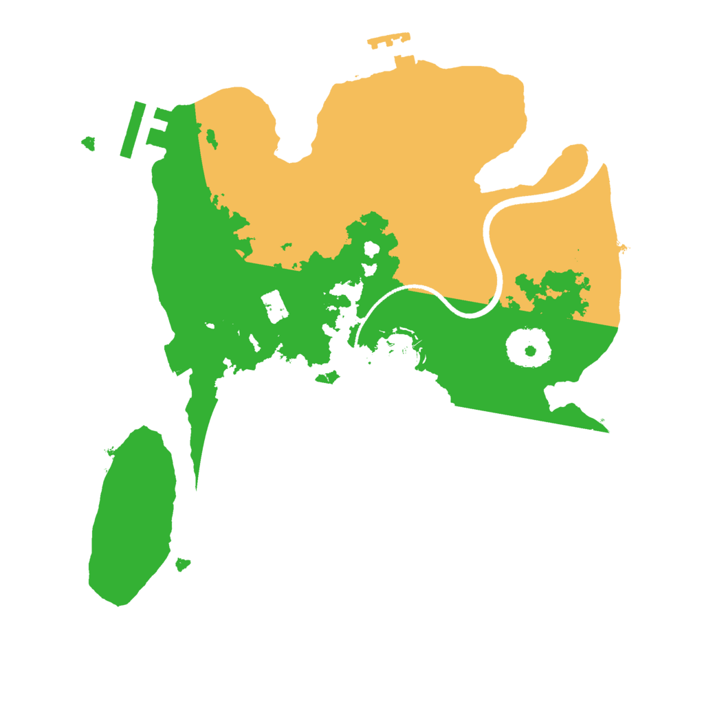 Biome Rust Map: Procedural Map, Size: 2500, Seed: 9764111