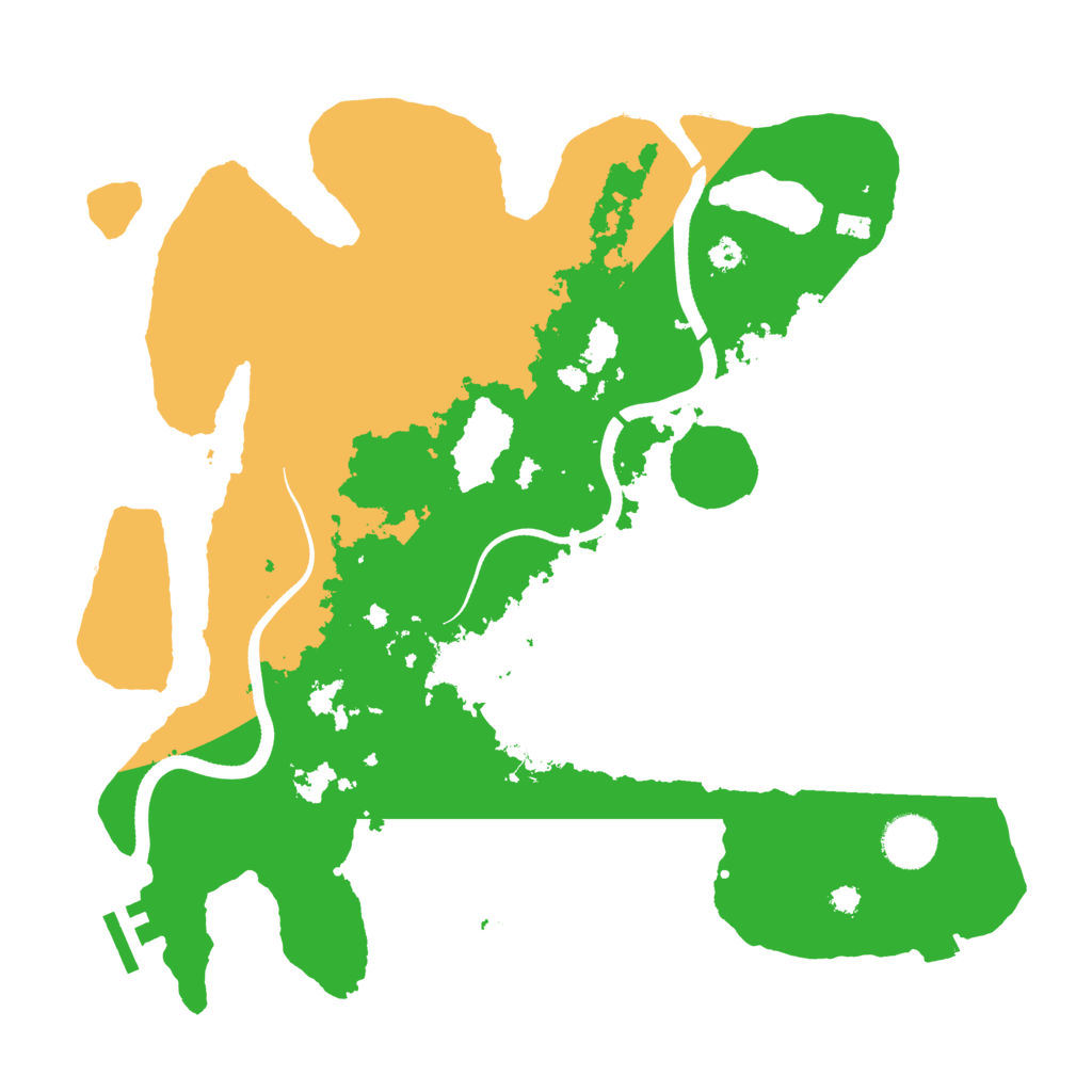 Biome Rust Map: Procedural Map, Size: 3500, Seed: 1351395253
