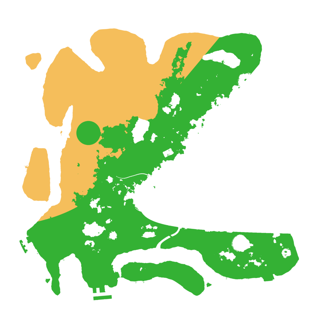 Biome Rust Map: Procedural Map, Size: 3500, Seed: 1351395253