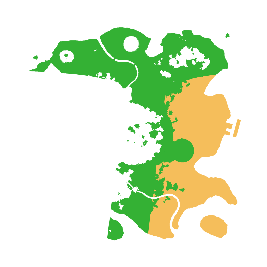 Biome Rust Map: Procedural Map, Size: 3000, Seed: 2026884722