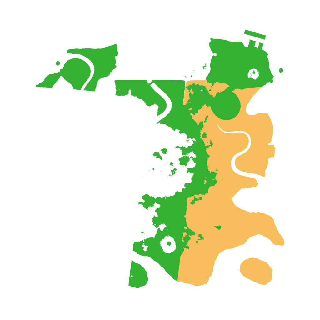 Biome Rust Map: Procedural Map, Size: 3000, Seed: 2026884722