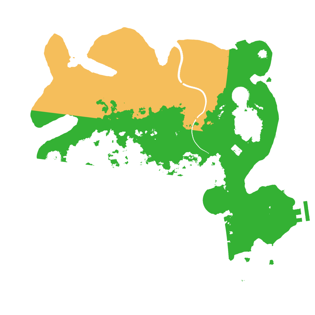 Biome Rust Map: Procedural Map, Size: 3200, Seed: 203438885