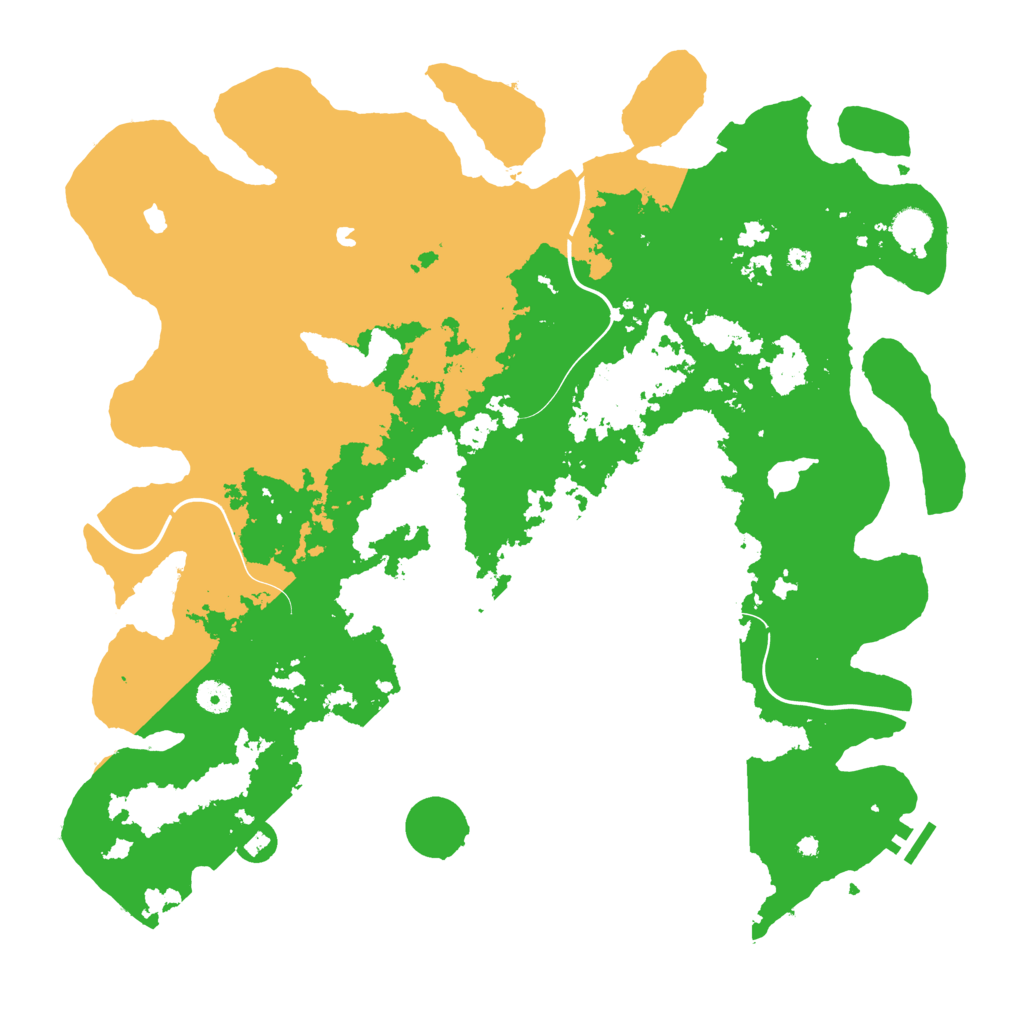 Biome Rust Map: Procedural Map, Size: 4500, Seed: 1173971354