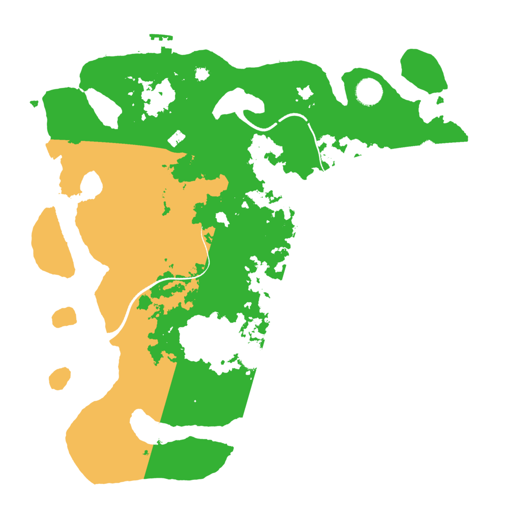 Biome Rust Map: Procedural Map, Size: 3400, Seed: 3500