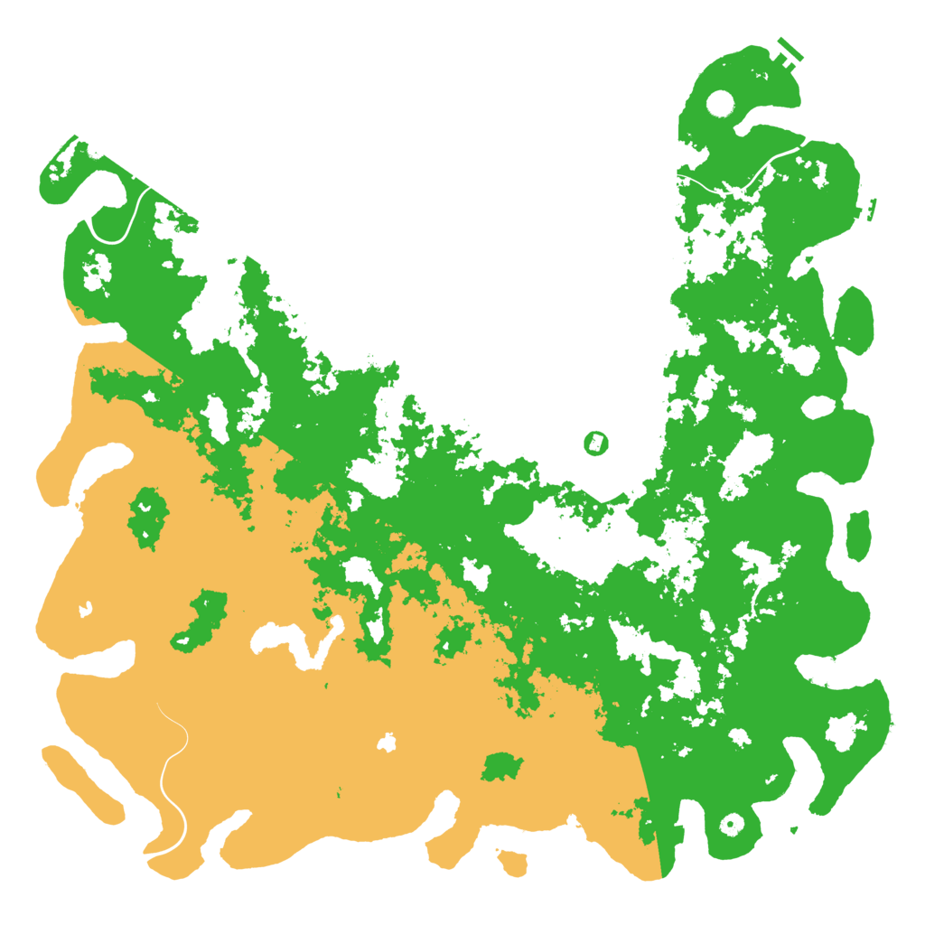 Biome Rust Map: Procedural Map, Size: 6000, Seed: 7357293