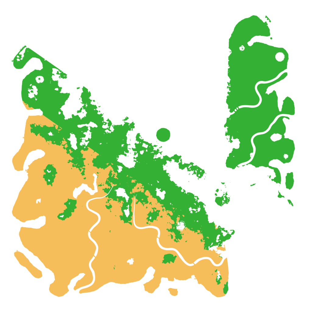 Biome Rust Map: Procedural Map, Size: 6000, Seed: 7357293