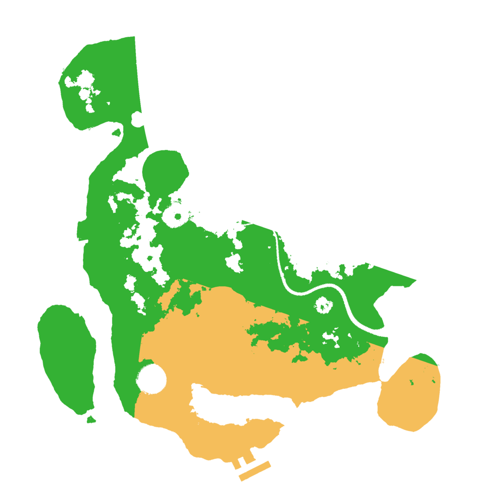 Biome Rust Map: Procedural Map, Size: 3000, Seed: 477435915