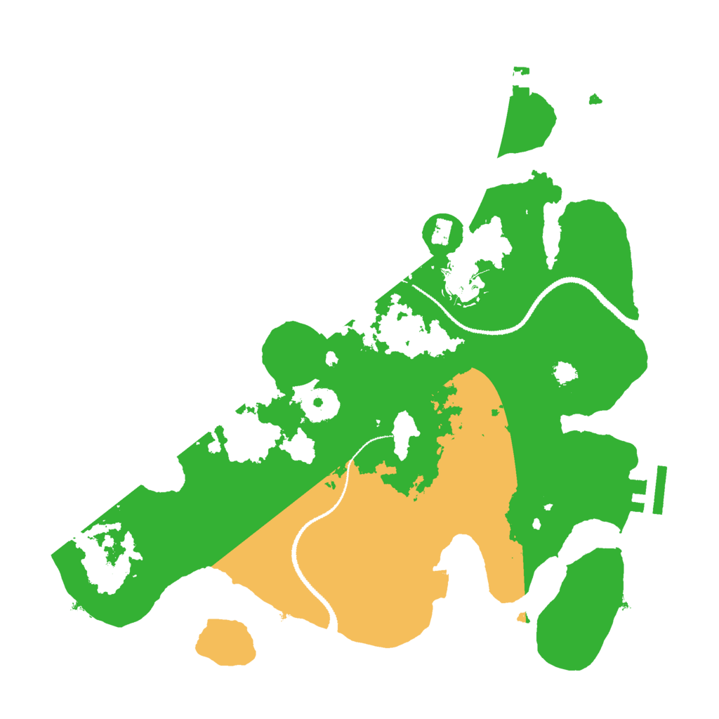 Biome Rust Map: Procedural Map, Size: 3000, Seed: 98532398