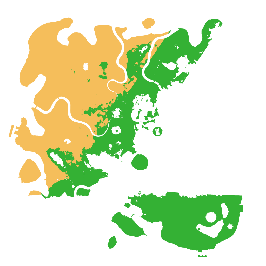 Biome Rust Map: Procedural Map, Size: 4500, Seed: 1656254894