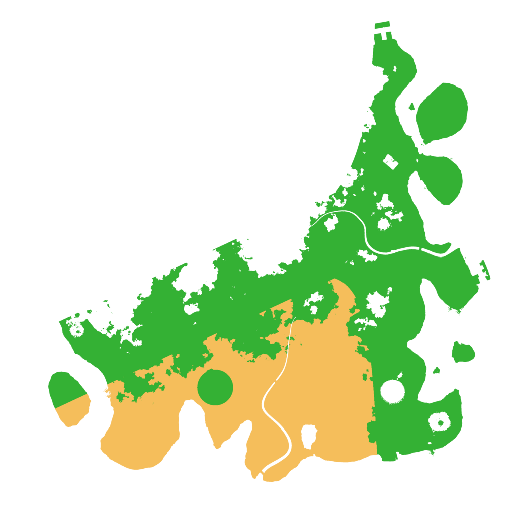 Biome Rust Map: Procedural Map, Size: 3800, Seed: 302747577