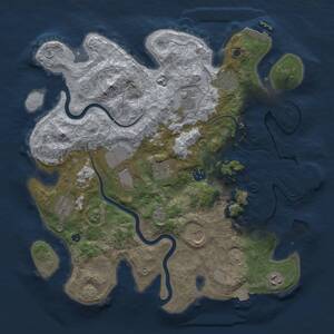 Thumbnail Rust Map: Procedural Map, Size: 3800, Seed: 302747577, 15 Monuments