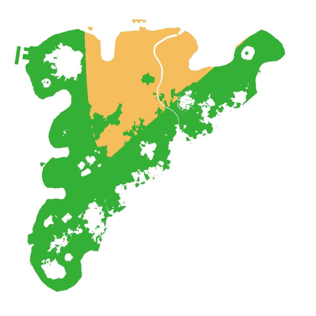 Biome Rust Map: Procedural Map, Size: 3500, Seed: 5678432